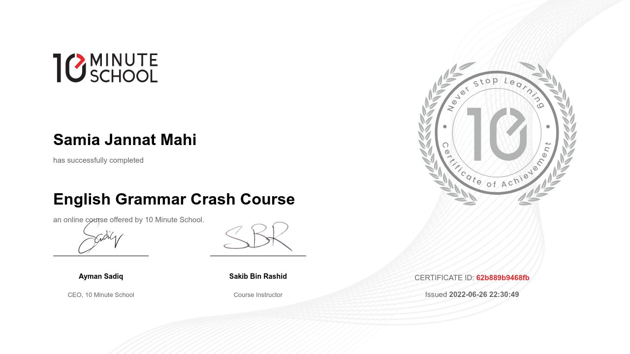 English Grammar Crash Course 10 Minute School