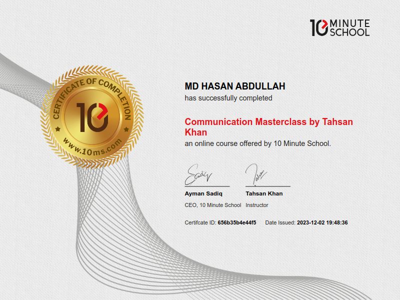 Certificate